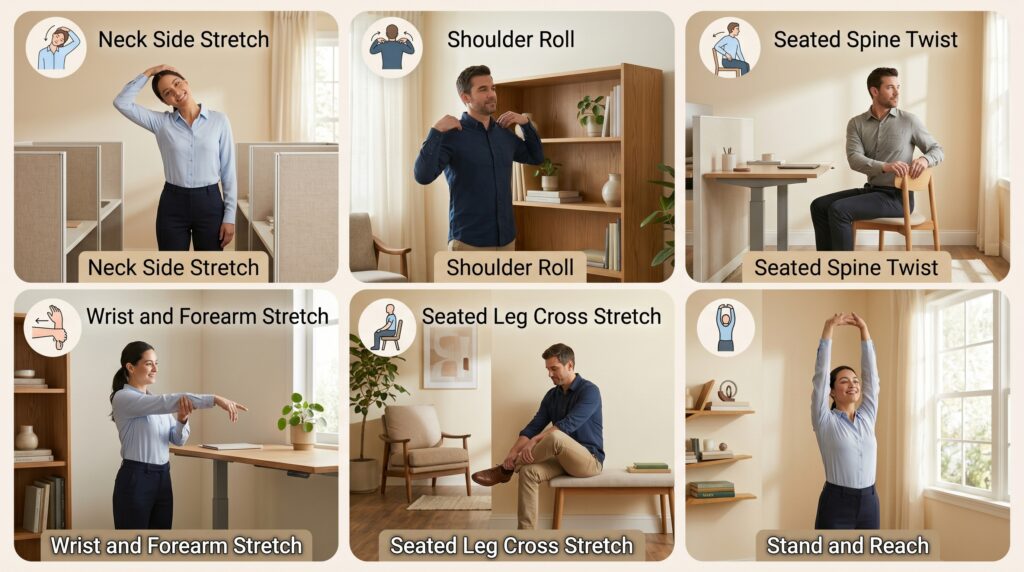 Stretches For Office Workers: 10 Simple Moves To Ease Pain And Boost